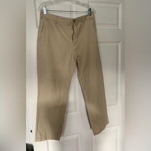 IZOD Classic Chinos Flat Front Straight Fit Khaki Pants Men's Size 34 x 29